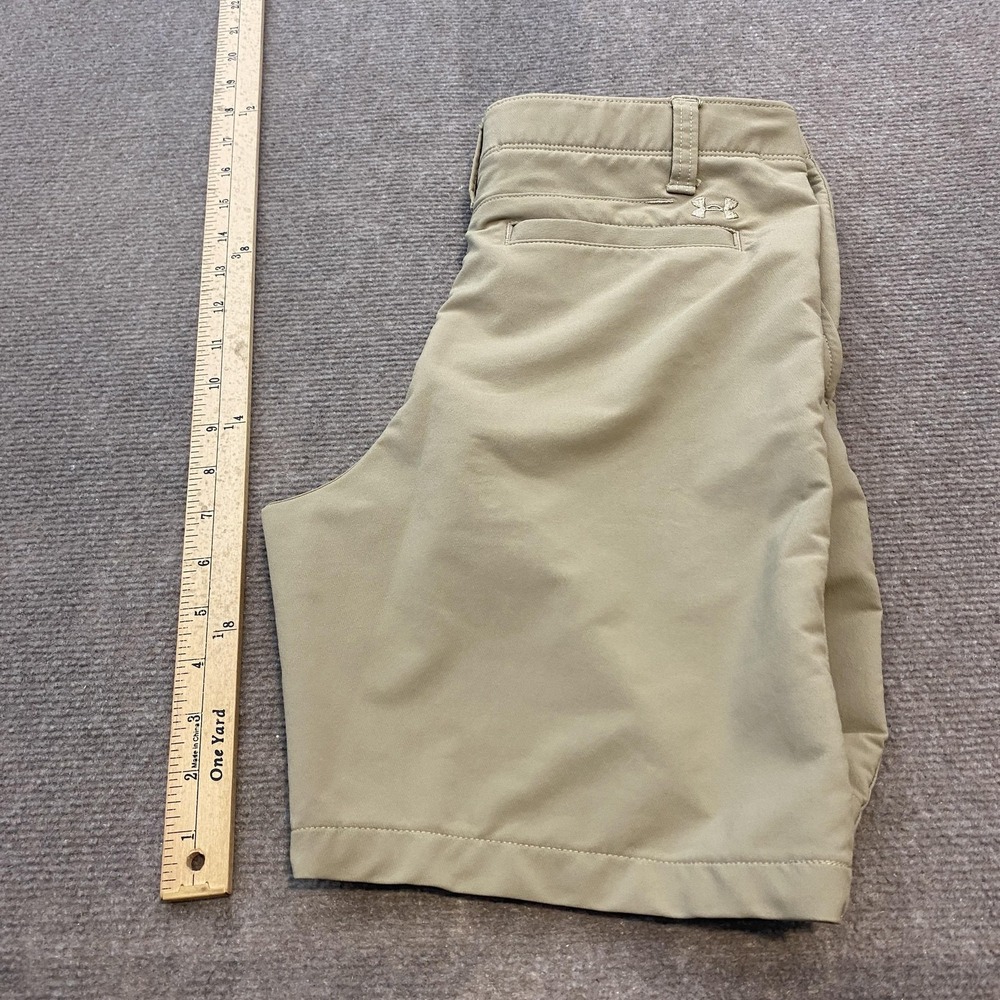 Under Armour Shorts Youth 18 Khaki Golf Performance Chino Stretch Zip Pocket - Picture 5 of 6
